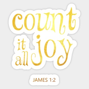 Count it all joy james 1 2 Sticker